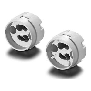 Houben Fassung GU10/GZ10 ws Löcher M3 502111 Houben Fassung GU10/GZ10 ws Löcher M3 502111