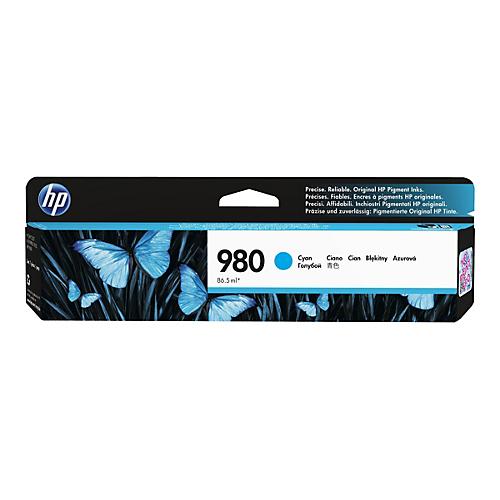 HP 980 - 86.5 ml - Cyan - Original - Tintenpatrone - für Officejet Enterprise Color MFP X585; Officejet Enterprise Color Flow MFP X585