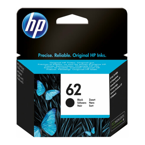 HP Tintenpatrone schwarz 62/C2P04AE sw