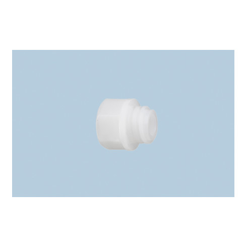 Hünersdorff Adapter mit Breitgewinde 22mm auf R 1/2" natur, HD-PE