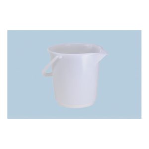 Hünersdorff Industrie-Eimer 17 L, rund mit Ausguss naturfarben, HDPE