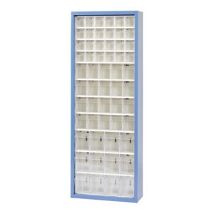 Hünersdorff MultiStore Magazin-Schrank 56 einbrennlackiertem Stahlblech,enzianblau