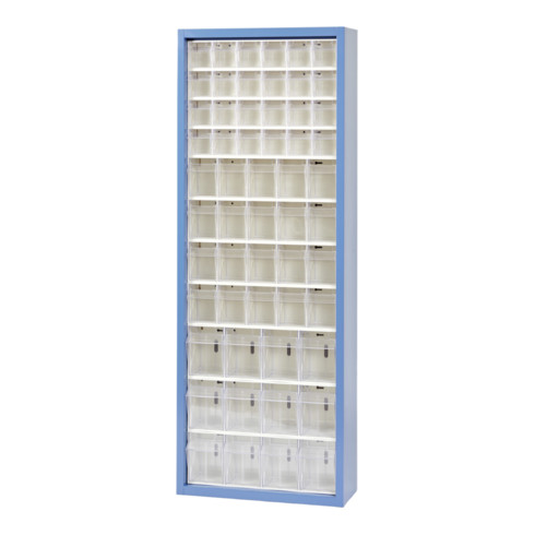 Hünersdorff MultiStore Magazin-Schrank 56 einbrennlackiertem Stahlblech,enzianblau