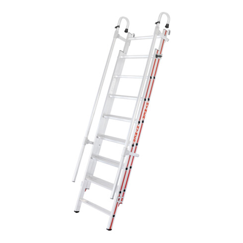 Hymer Einhänge-Schiebeleiter, 2x8 Sprossen