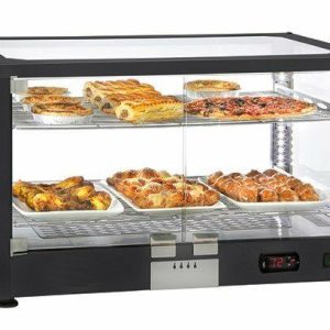 MASTRO Warme Theke Warmhaltevitrine mit 2 Ebenen, 780 mm Länge MASTRO Warme Theke Warmhaltevitrine mit 2 Ebenen, 780 mm Länge