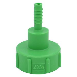 IBC Adapter, für IBC-Tanks mit 2′ Auslaufarmatur, Grobgewinde, Ø 55-62 mm, 0,5′ Schlauchtülle