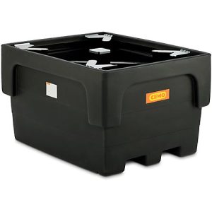 IBC-Auffangwanne, Polyethylen, 1100 l, 1500 kg, unterfahrbar IBC-Auffangwanne, Polyethylen, 1100 l, 1500 kg, unterfahrbar