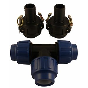 IBC Tankverbinder, Set für 2 Tanks, Erweiterung DN 40 IBC Tankverbinder, Set für 2 Tanks, Erweiterung DN 40