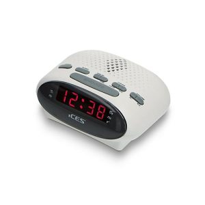 ICES ICR-210 – Radiouhr – weiß