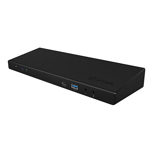 ICY BOX IB-DK2244AC - Dockingstation - USB-C - 3 x HDMI, 2 x DP - 1GbE - 135 Watt