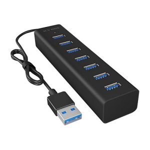 ICY BOX IB-HUB1700-U3 – Hub – 7 Anschlüsse