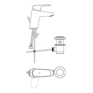Ideal Standard Waschtischarmatur BlueStart CERAFLEX chrom Ideal Standard Waschtischarmatur BlueStart CERAFLEX chrom
