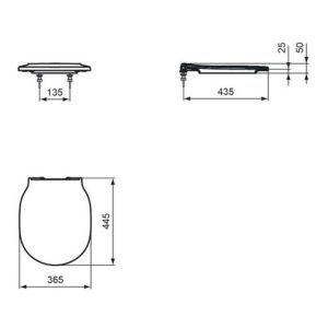 Ideal Standard WC-Sitz CONNECT AIR mit Deckel Softclosing (Wrapover) weiß Ideal Standard WC-Sitz CONNECT AIR mit Deckel Softclosing (Wrapover) weiß