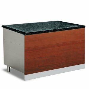 Gastronomie Kassentisch Pro mit Holzfront, 600x880x850 mm Gastronomie Kassentisch Pro mit Holzfront, 600x880x850 mm