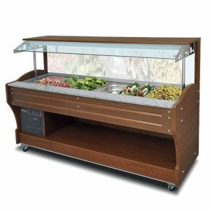 Kühl-Salat-Buffet, Wandmodell, für 6x GN 1/1 , Breite 2200mm Kühl-Salat-Buffet, Wandmodell, für 6x GN 1/1 , Breite 2200mm