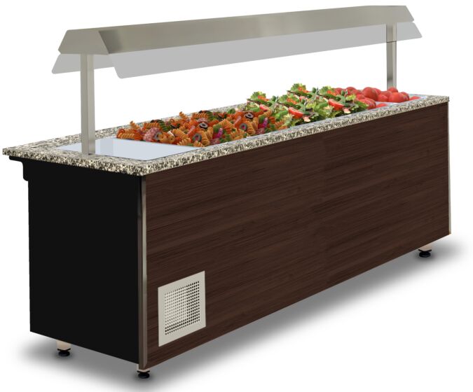 IGLOO Salatbar Buffetwagen Gastroline ML06 Open 1.5, Länge 1500mm