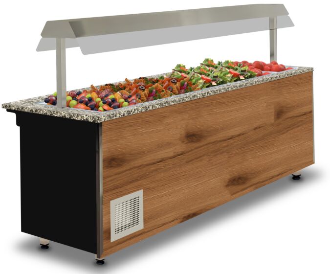 IGLOO Salatbar Buffetwagen Gastroline ML08 Open 2.0, Länge 2000mm