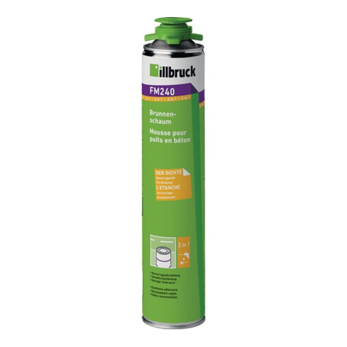 Illbruck 1K-Brunnenschaum FM240 750 ml B2 grün m.Einweghandschuhe