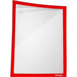 Infotasche, magnetisch, PET-Folie, A4 hoch/quer, rot, 5 Stück Infotasche, magnetisch, PET-Folie, A4 hoch/quer, rot, 5 Stück