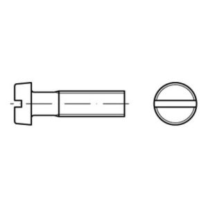 ISO 1207 Zylinderkopfschraube M1,6×10 Edelstahl A2 blank Schlitz ISO 1207 Zylinderkopfschraube M1,6×10 Edelstahl A2 blank Schlitz