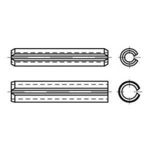 ISO 13337 Spannstifte  Federstahl 10 x 26 S