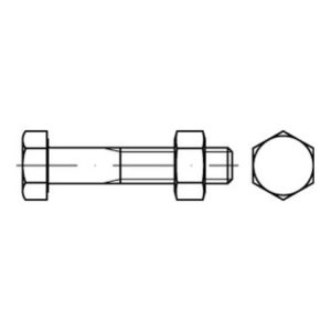 ISO 4014  SB-Schrauben-Garnituren 8.8U CE Mu M 10 x 60 tZn SB nach EN 15048 tZn S