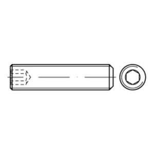 ISO 4026 Gewindestifte mit Kegelkuppe & Innensechskant 45 H M 6 x 0,75 x 5 S ISO 4026 Gewindestifte mit Kegelkuppe & Innensechskant 45 H M 6 x 0,75 x 5 S