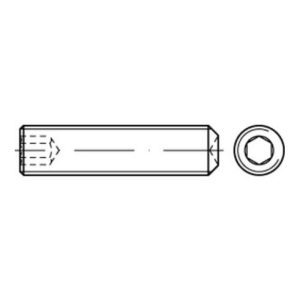 ISO 4029  Gewindestifte mit Zapfen & Innensechskant 45 H M 8 x 1 x 6 S