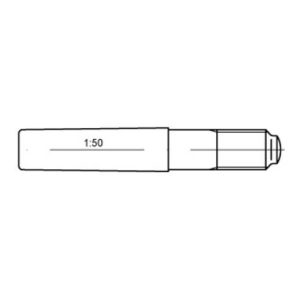ISO 8737 Kegelstifte mit Gewindezapfen 9S20K 5 x 45 S ISO 8737 Kegelstifte mit Gewindezapfen 9S20K 5 x 45 S