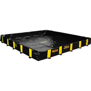 Justrite Leckage-Faltwanne XT, H 3050 x B 2440 mm, bis 2252 L, schwarz Justrite Leckage-Faltwanne XT, H 3050 x B 2440 mm, bis 2252 L, schwarz