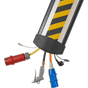 Kabelbrücken B25 EasyLoader Max HD 3000 mm, grau/Deckel gelb/schwarz Kabelbrücken B25 EasyLoader Max HD 3000 mm, grau/Deckel gelb/schwarz