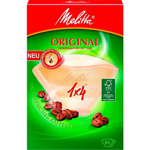 Kaffeefilter Melitta® Aromafilter 1 x 4, 80 Stück, braun