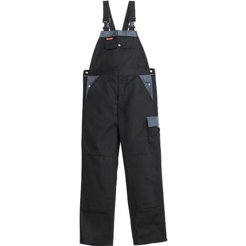 KANSAS® Latzhose Color, schwarz/grau, Gr. 62