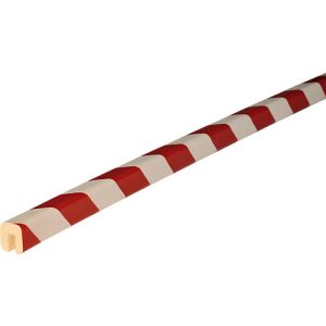 Kantenschutzprofil Typ G, 5-m-Rolle, weiß/rot Kantenschutzprofil Typ G, 5-m-Rolle, weiß/rot
