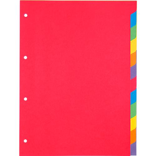 Kartonregister Schäfer Shop Select, 5er Pack, 4-fach Lochung, 160 g/qm Recyclingkarton, 12-teilig