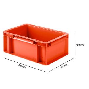 Kasten im EURO-Maß EF 3120, 4,2 l, L 300 x B 200 x H 120 mm, rot Kasten im EURO-Maß EF 3120, 4,2 l, L 300 x B 200 x H 120 mm, rot