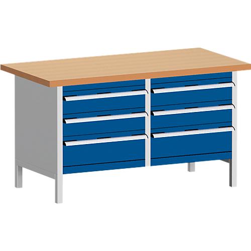 Kastenwerkbank KW-1578-2.5, enzianblau