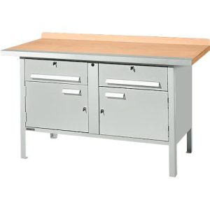 Kastenwerkbank Schäfer Shop Select PWi 150-0, Buche Multiplexplatte, mit Stahlkante, bis 750 kg, B 1500 x T 700 x H 840 mm, Lichtgrau Kastenwerkbank Schäfer Shop Select PWi 150-0, Buche Multiplexplatte, mit Stahlkante, bis 750 kg, B 1500 x T 700 x H 840 mm, Lichtgrau
