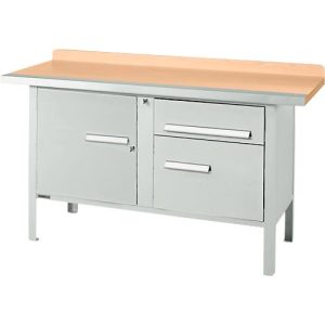 Kastenwerkbank Schäfer Shop Select PWi 150-3, Buche Multiplexplatte, mit Stahlkante, bis 750 kg, B 1500 x T 700 x H 840 mm, Lichtgrau Kastenwerkbank Schäfer Shop Select PWi 150-3, Buche Multiplexplatte, mit Stahlkante, bis 750 kg, B 1500 x T 700 x H 840 mm, Lichtgrau