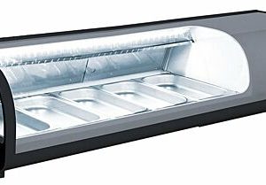 BARTSCHER Mini-Kühlvitrine schwarz 58 Liter, 435x435x840mm BARTSCHER Mini-Kühlvitrine schwarz 58 Liter, 435x435x840mm