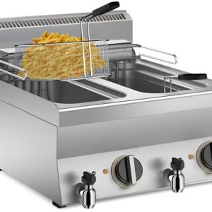 KBS Elektro Fritteuse 2x 10L, 18kW, 600x650x295mm KBS Elektro Fritteuse 2x 10L, 18kW, 600x650x295mm