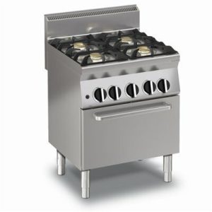 KBS Gas-Herd mit 4 Brennern und Gasofen, 700x650x850mm, 24kW KBS Gas-Herd mit 4 Brennern und Gasofen, 700x650x850mm, 24kW
