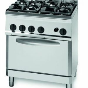 KBS Gas-Herd Ready-Line, 26.5kW 4 Brenner, Gas Backofen, 700x700x850mm KBS Gas-Herd Ready-Line, 26.5kW 4 Brenner, Gas Backofen, 700x700x850mm