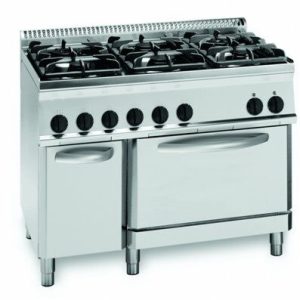 KBS Gas-Herd Ready-Line, 37kW, 6 Brenner, Gas Backofen, 1050x700x850mm KBS Gas-Herd Ready-Line, 37kW, 6 Brenner, Gas Backofen, 1050x700x850mm