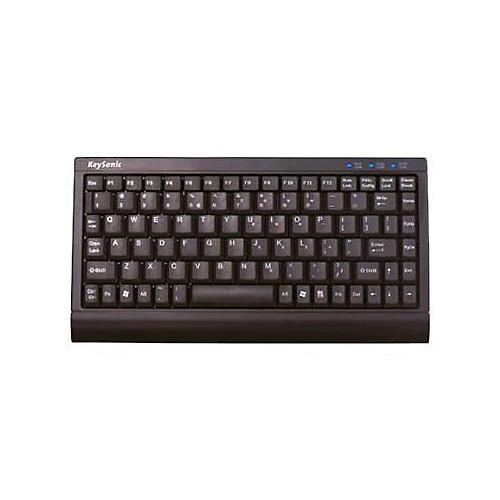 KeySonic ACK-595 C+ - Tastatur - PS/2, USB - Schwarz - retail