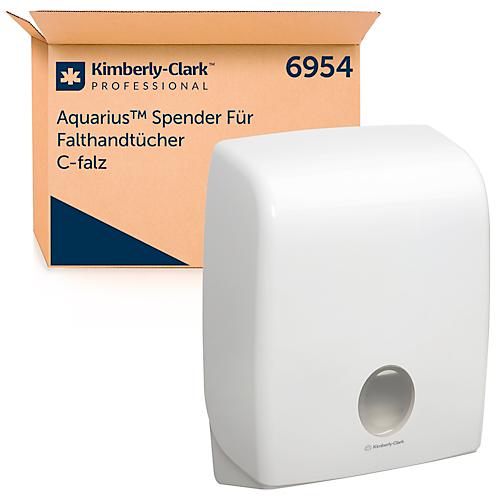 Kimberly-Clark® Aquarius Rollenhandtuchspender 6959, L 428 x B 338 x H 241 mm, Kunststoff, weiß