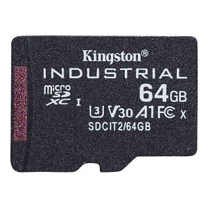 Kingston Industrial – Flash-Speicherkarte – 64 GB – A1 / Video Class V30 / UHS-I U3 / Class10 – microSDXC UHS-I Kingston Industrial – Flash-Speicherkarte – 64 GB – A1 / Video Class V30 / UHS-I U3 / Class10 – microSDXC UHS-I