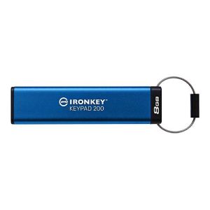 Kingston IronKey Keypad 200 – USB-Flash-Laufwerk – verschlüsselt – 8 GB – USB 3.2 Gen 1