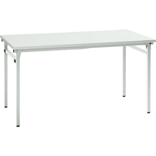 Klapptisch, stabiles 4-Fußgestell mit Spezial-Klappbeschlag, B 1200 x T 800 x H 725 mm, lichtgrau/lichtgrau