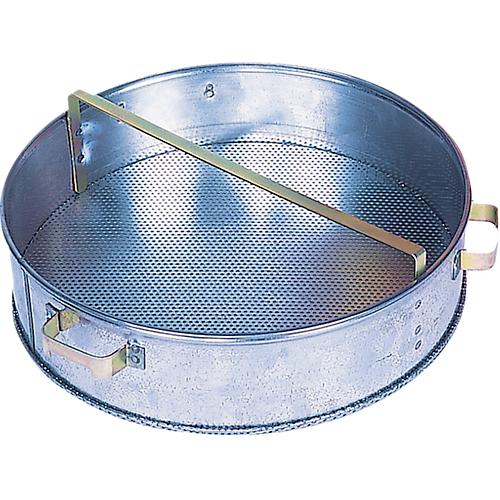 Kleinteilekorb für Wasch- und Tauchbehälter PREMIUM LINE, Volumen 30 l, Ø 397 x H 362 mm, Tragegriff, Stahlblech, rot